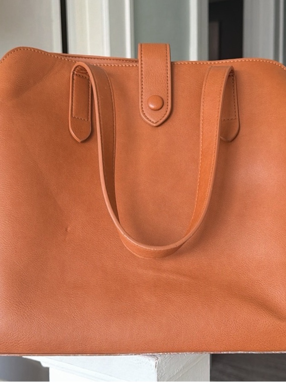 Fawn Design Tan Satchel Diaper Bag